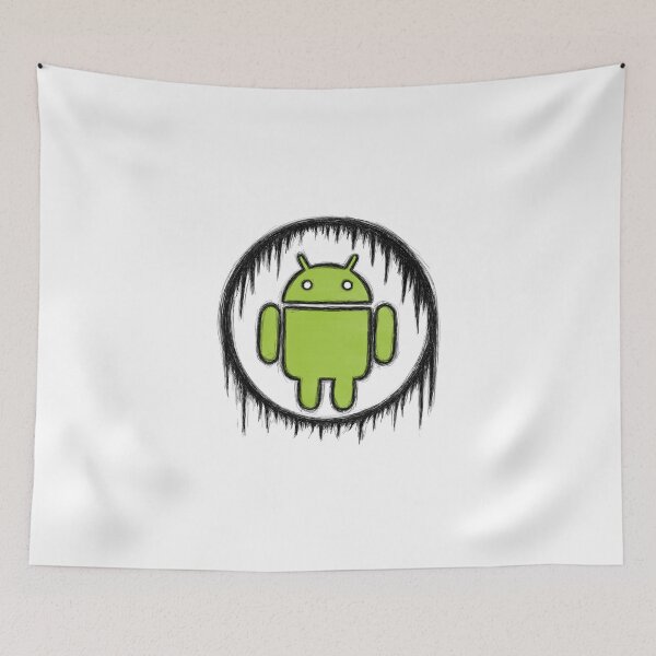 Item preview, Android logo digital painting sketch black outline with color designed and sold by sfantujimmy.