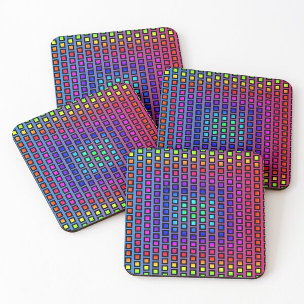 Item preview, Rainbow Squares Pattern In Retro-Modernistic Artstyle designed and sold by Dator-Abstracts.
