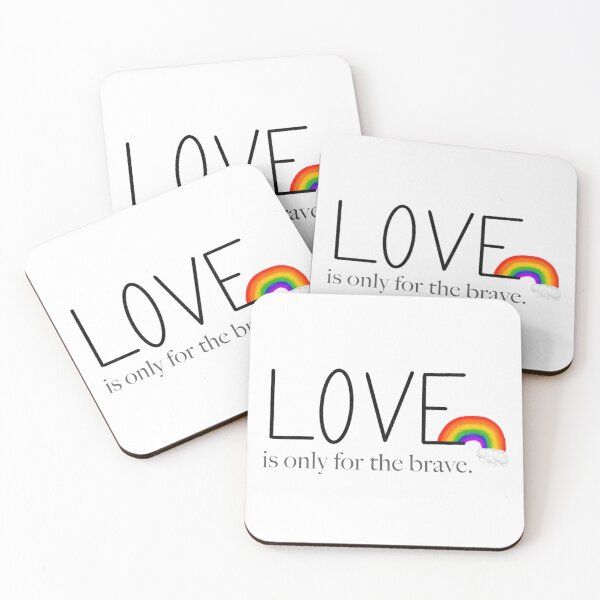 Item preview, Love is only for the Brave, Louis Tomlinson Quote With Rainbow designed and sold by niccdefilippis.