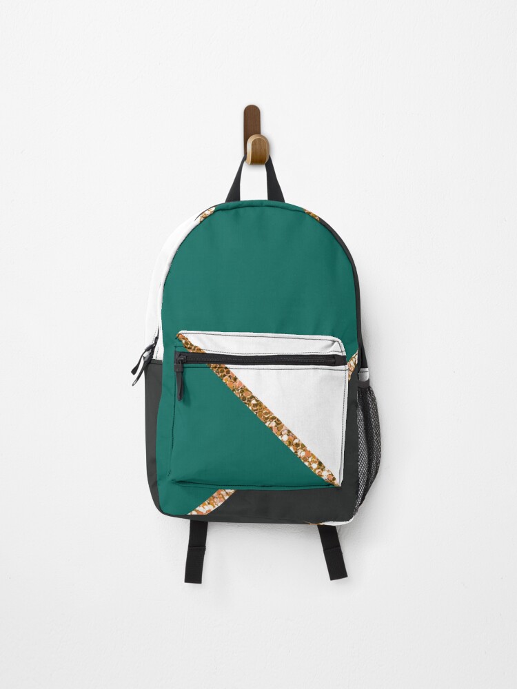 Teal and 2025 grey backpack