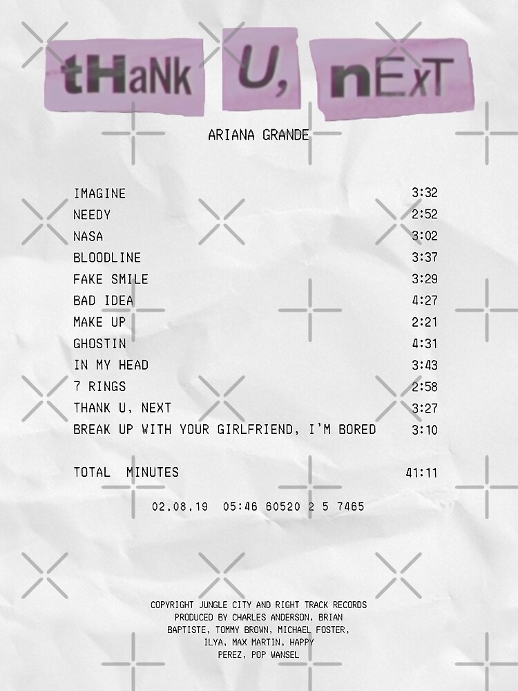 album receipts generator