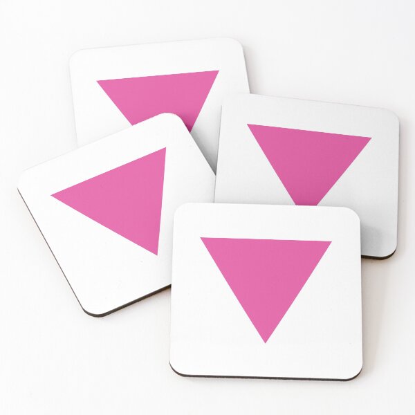Item preview, Gay Pride - Pink Triangle on White designed and sold by ShowYourPRIDE.