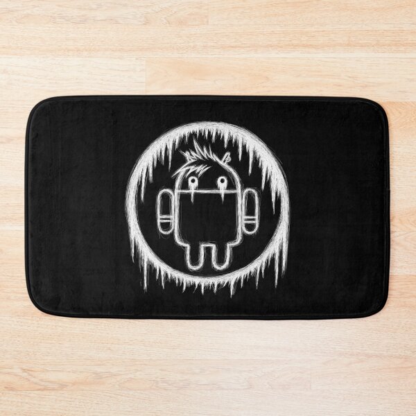 Item preview, Android logo digital painting gothic emo sketch white outline designed and sold by sfantujimmy.