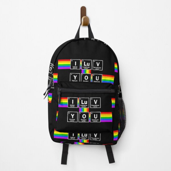 Item preview, I LOVE YOU chemical elements and LGBT flag colors designed and sold by patriotazx.