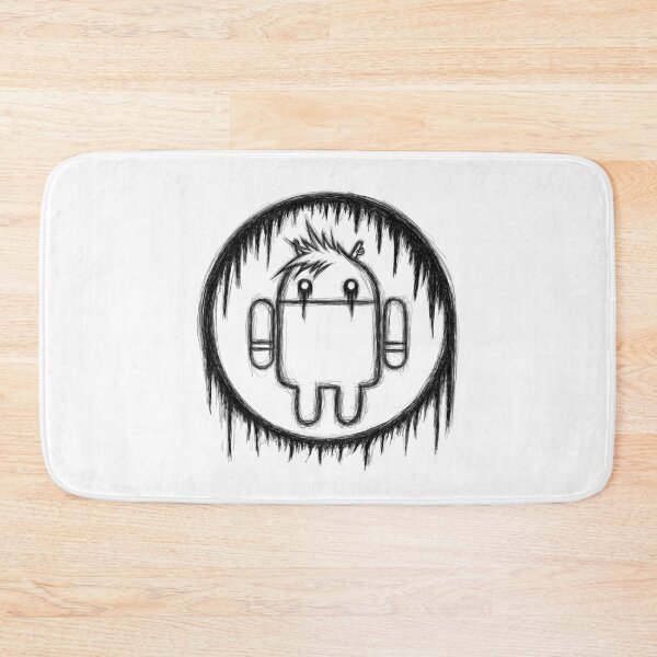 Item preview, Android logo digital painting gothic emo sketch black outline designed and sold by sfantujimmy.