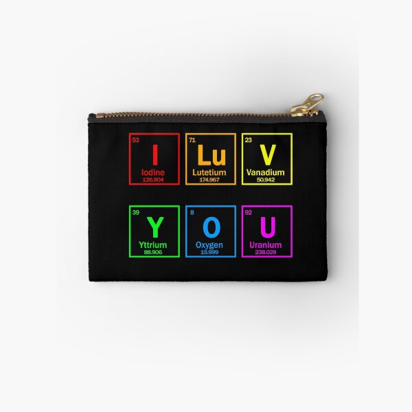 Item preview, I LOVE YOU chemical elements and LGBT flag colors designed and sold by patriotazx.