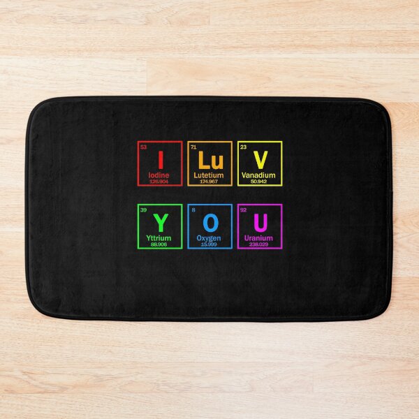 Item preview, I LOVE YOU chemical elements and LGBT flag colors designed and sold by patriotazx.