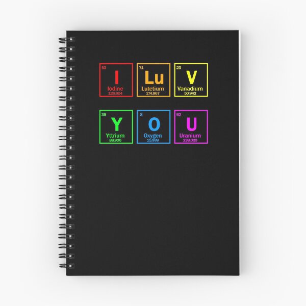 Item preview, I LOVE YOU chemical elements and LGBT flag colors designed and sold by patriotazx.