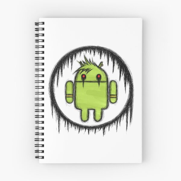 Item preview, Android logo digital painting gothic emo sketch black outline with color designed and sold by sfantujimmy.