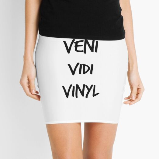 Veni Vidi Vinyl Mini Skirt