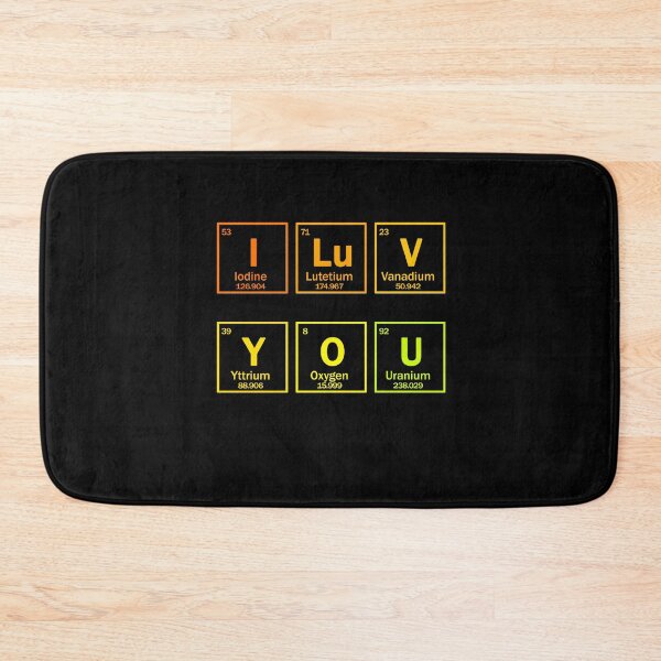 Item preview, I LOVE YOU chemical elements designed and sold by patriotazx.