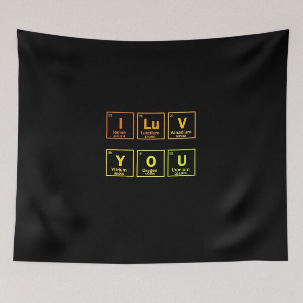 Item preview, I LOVE YOU chemical elements designed and sold by patriotazx.