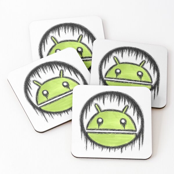 Item preview, Android logo face emo sketch black outline with color designed and sold by sfantujimmy.