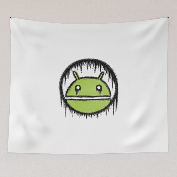 Item preview, Android logo face emo sketch black outline with color designed and sold by sfantujimmy.