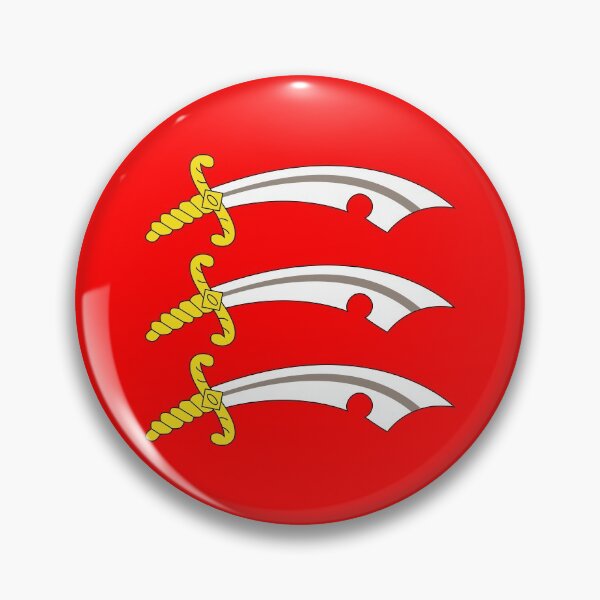 Item preview, Essex County Flag - Three Saxon Seaxes of Red Field designed and sold by SolarCross.