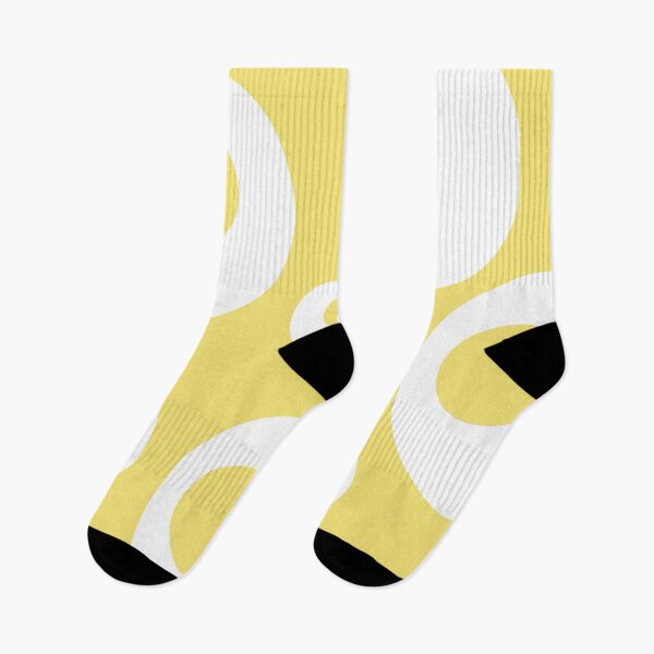 Item preview, Pastel yellow and white round and round, minimal and timeless designed and sold by HTPOP.