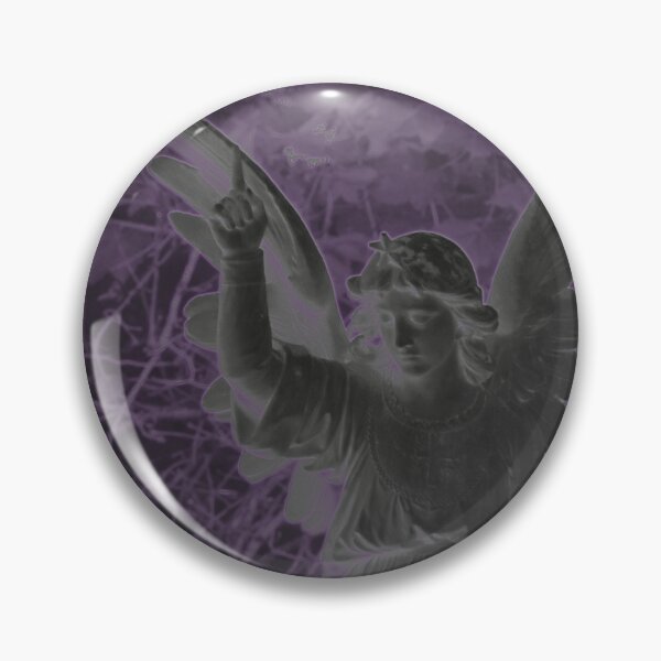 Item preview, Dark Purple and Black Angel Statue designed and sold by WildandDivine.