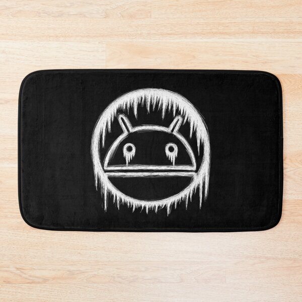Item preview, Android logo face emo sketch white outline designed and sold by sfantujimmy.