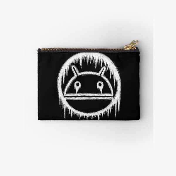Item preview, Android logo face emo sketch white outline designed and sold by sfantujimmy.