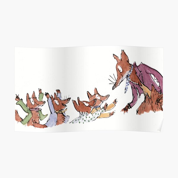 roald dahl fantastic fox Poster