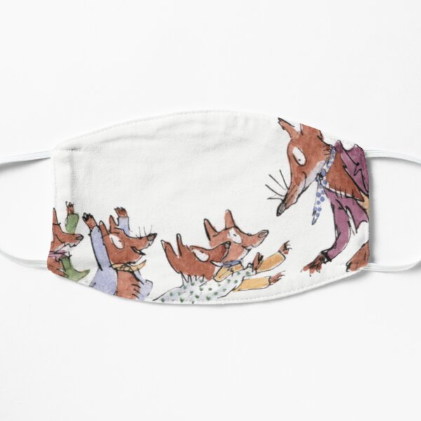 roald dahl fantastic fox Flat Mask