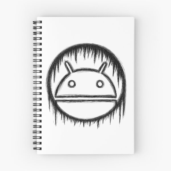 Item preview, Android logo face sketch black outline designed and sold by sfantujimmy.