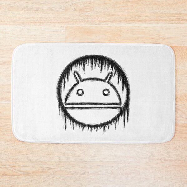 Item preview, Android logo face sketch black outline designed and sold by sfantujimmy.