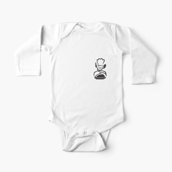 Swirl chef Long Sleeve Baby One-Piece