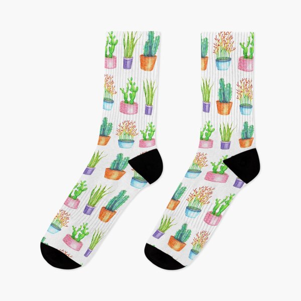 Item preview, Watercolour Potted Cacti and Succulents designed and sold by Rebekah Melville.