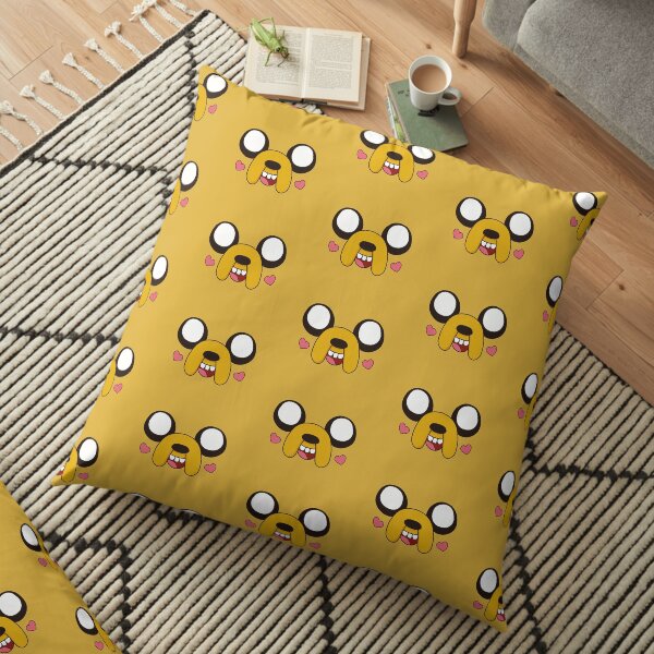 Jake the dog Face Heart Blushy Floor Pillow