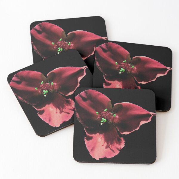Item preview, Dark Red Spiderwort Flower designed and sold by WildandDivine.