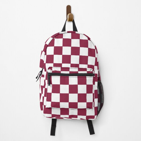 Item preview, Qatar National Colors | Plaid Pattern - Bright Dark Red and White designed and sold by Dator-Abstracts.