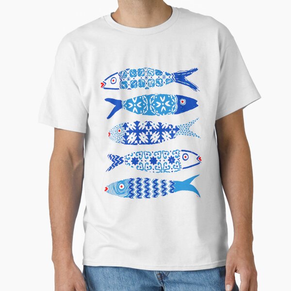 Portuguese Tile Sardines Classic T-Shirt