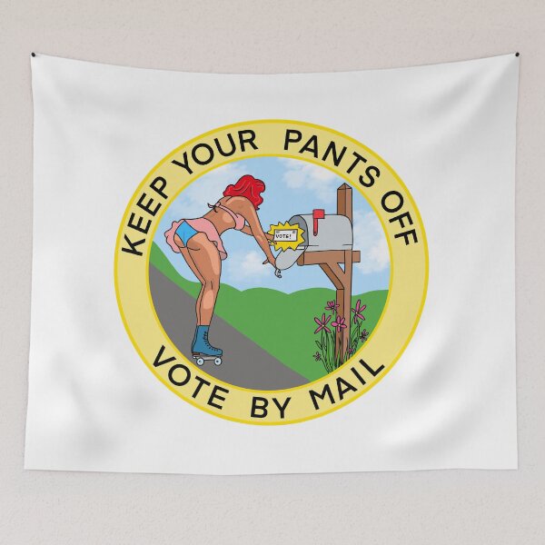 Item preview, Vote By Mail Pinup Rollergirl designed and sold by Hotanist.