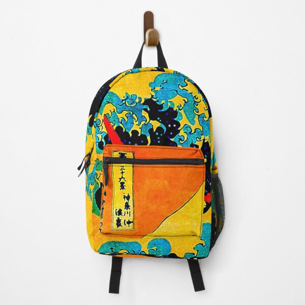 Item preview, Under The Great Wave Of Kanagawa - Warm Intense Color Version designed and sold by Dator-Abstracts.