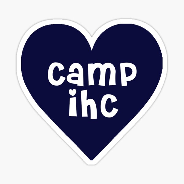"Camp IHC" Sticker by TaskMe Redbubble