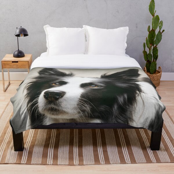 Working Border Collie Throw Blanket