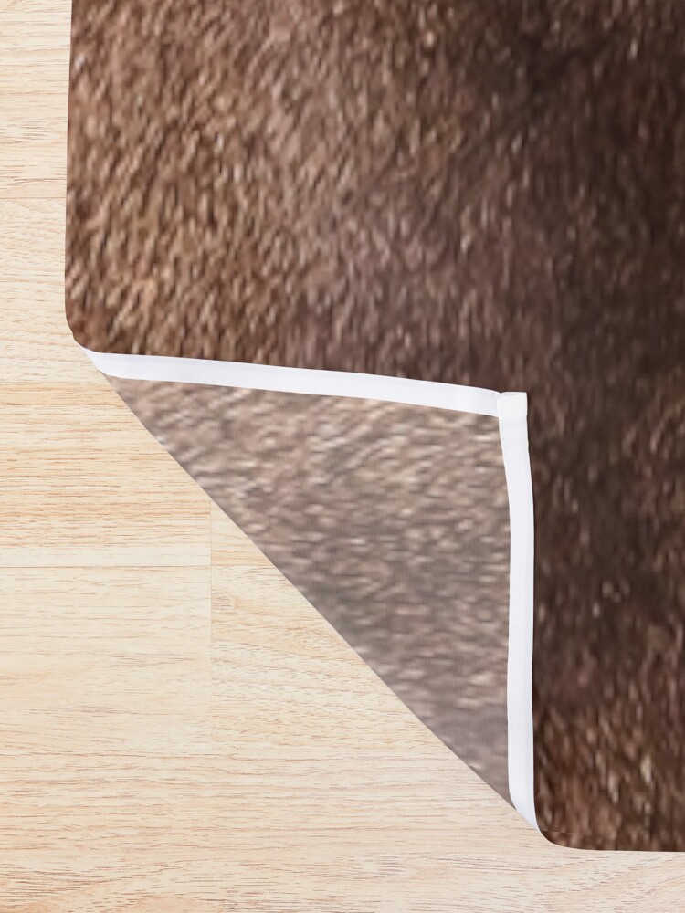 Alternate view of Old Tan Cowhide Leather Shower Curtain