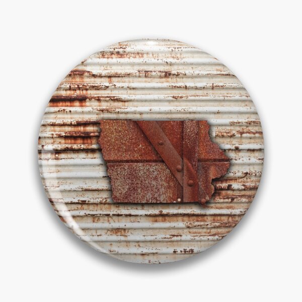 Item preview, Red Rust Iowa State Shape designed and sold by Jared Davies.