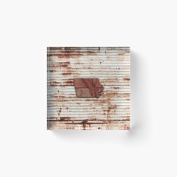 Item preview, Red Rust Iowa State Shape designed and sold by Jared Davies.