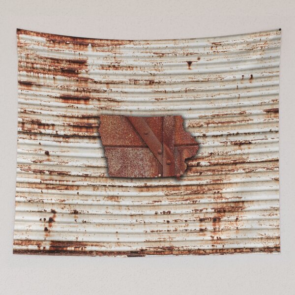 Item preview, Red Rust Iowa State Shape designed and sold by Jared Davies.