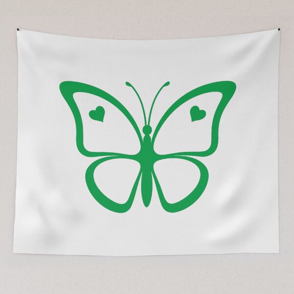 Item preview, Shape of nice green butterfly with a heart designed and sold by Deviser.