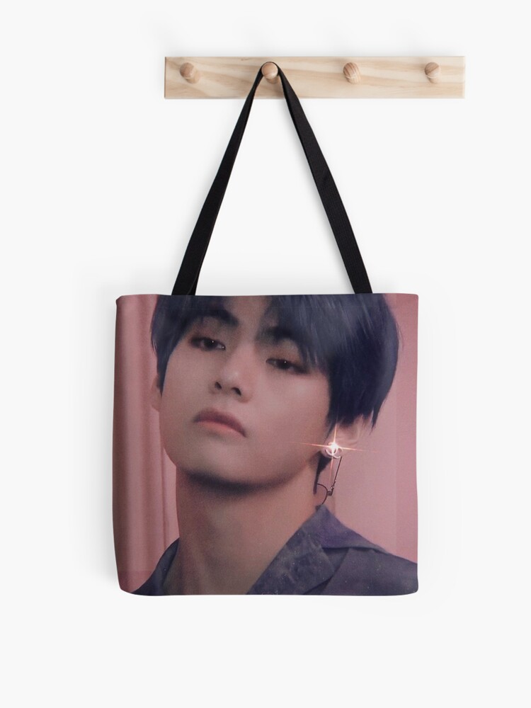 Bts Taehyung V Aesthetic Blue Hair Tote Bag By Rebsunn Redbubble