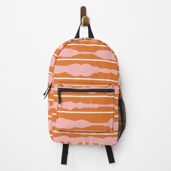 Item preview, Macramé Stripes 2 Minimalist Pattern in Pink, White, and Orange designed and sold by kierkegaard.