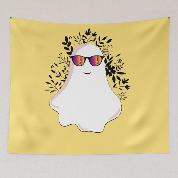 Item preview, Ghost with flowers floral soul halloween :cool ghost flower designed and sold by ELmezz.