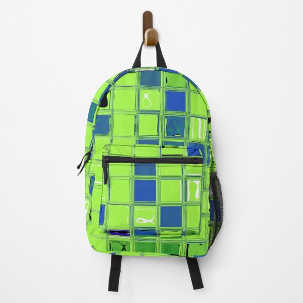 Item preview, Limewire - Lime Green and Ocean Blue Abstract Mosaic Tiling designed and sold by Dator-Abstracts.