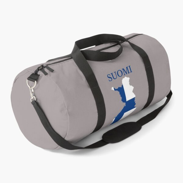 Finland flag map Duffle Bag