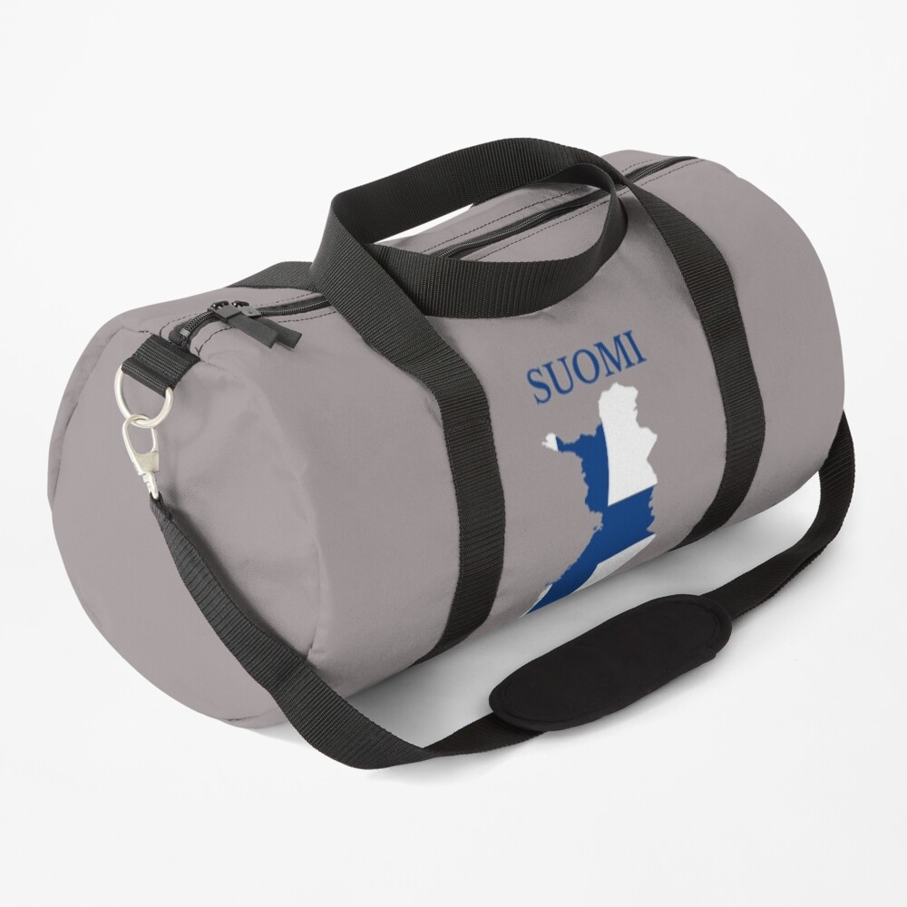 Finland flag map Duffle Bag