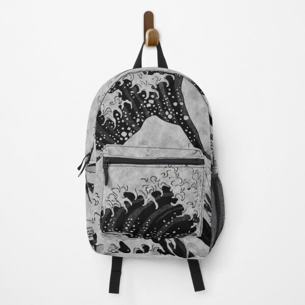 Item preview, Under The Great Wave Of Kanagawa Black and White Marble Texture designed and sold by Dator-Abstracts.