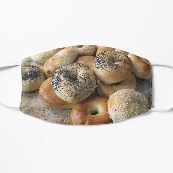 Bagels on a tray Flat Mask